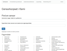 Tablet Screenshot of kemicensor.dk